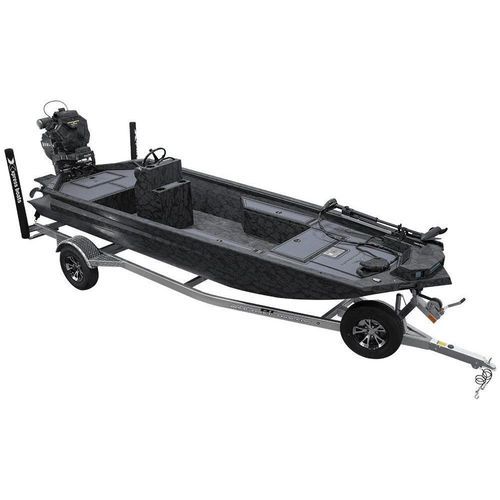 Jon boat com motor de popa - BAYOU 180CC - Xpress - com casco rígido / com fundo plano / open