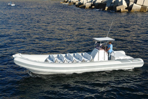 Barco profissional barco-patrulha - 33  - Master - barco auxiliar para mergulho / com motor de popa / barco inflável semirrígido