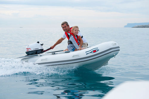 Barco inflável com motor de popa - TL 240 - Ribeye - semirrígido / em alumínio / máx. 3 pessoas