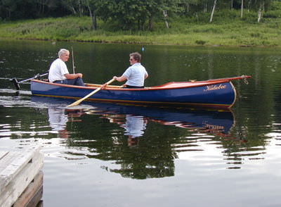 Canoa de pesca - THE KINGFISHER - Northwoods - de 2 lugares / em madeira