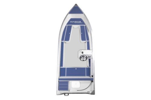 Bote com motor de popa - 450 Family AR - MARINE - com console jockey / oceânico / em alumínio