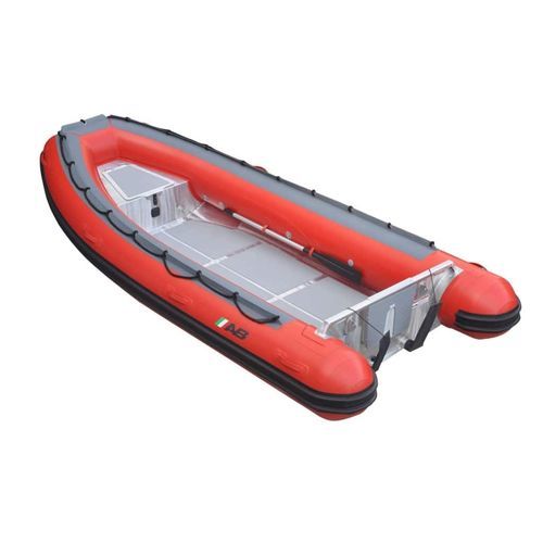 Barco profissional barco salva-vidas - A14-S - AB Inflatables - com motor de popa / em alumínio / barco inflável semirrígido