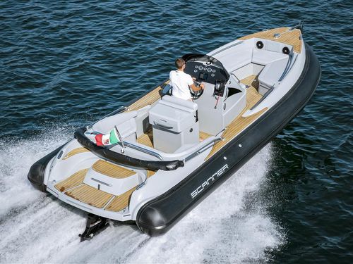 Barco inflável com motor de centro - ENVY 770 - SCANNER - semirrígido / com console central / open