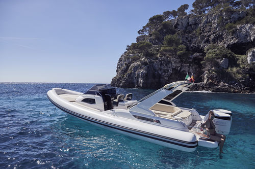Barco inflável com motor de popa - CLUBMAN 35 - Joker Boat - bimotor / semirrígido / open