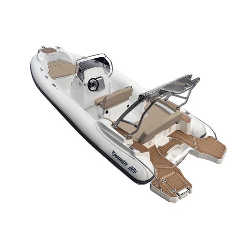 Barco inflável com motor de popa - 226 - Marlin - semirrígido / com console central / máx. 10 pessoas