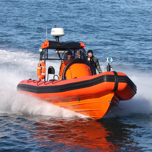 Barco profissional barco salva-vidas - FRB-700  - Narwhal - com motor de centro hidrojato / a diesel / barco inflável semirrígido