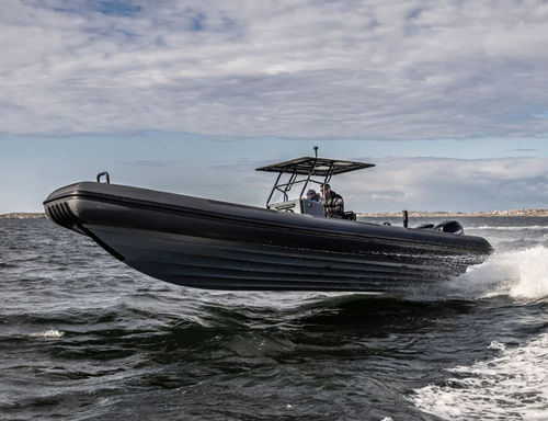 Barco inflável com motor de popa - R10 series - RUPERT MARINE - bimotor / semirrígido / open