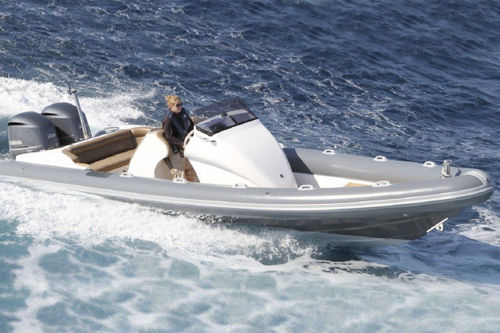 Barco inflável com motor de popa - Serket 88 - Scorpion RIBS - bimotor / semirrígido / com console central