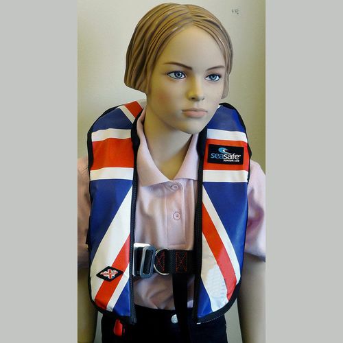 Colete salva-vidas inflável - Union Jack - Seasafe Systems Ltd - 150 N / infantil / laranja