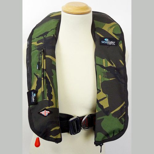 Colete salva-vidas inflável - I-Zip – Green Camo - Seasafe Systems Ltd - 170 N / ISO 12402-3 / ISO 12401