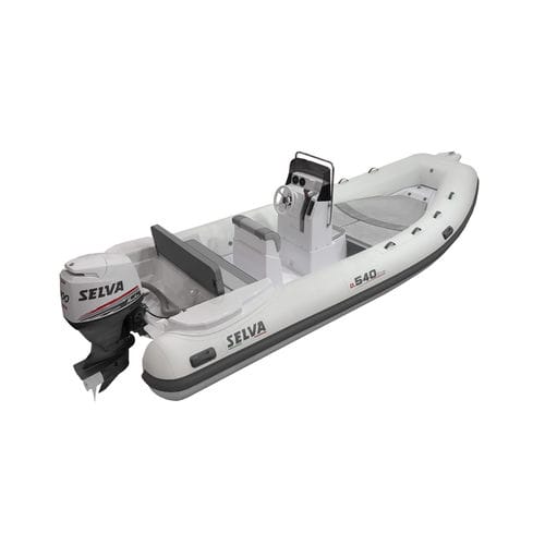 Barco inflável com motor de popa - D.540 - Selva Marine - Ribs - semirrígido / com console central / open