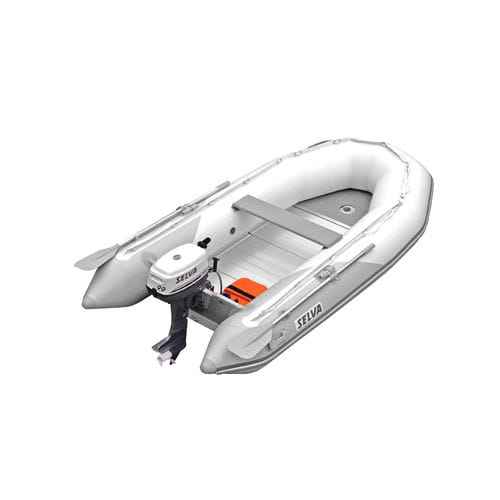 Barco inflável com motor de popa - PA 360 ALU - Selva Marine - Ribs - dobrável / open / em alumínio