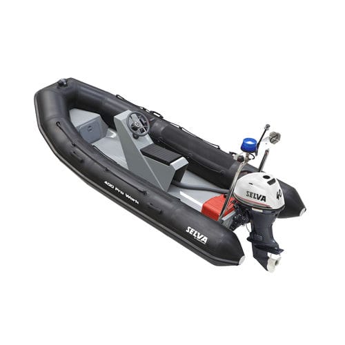 Barco profissional barco de trabalho - 400 PRO - Selva Marine - Ribs - com motor de popa / com casco rígido