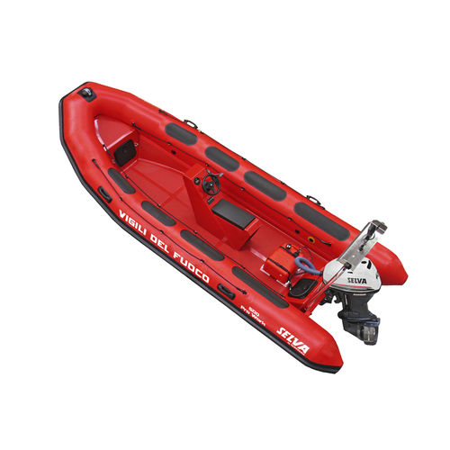 Barco profissional barco de trabalho - 500 PRO - Selva Marine - Ribs - com motor de popa / com casco rígido