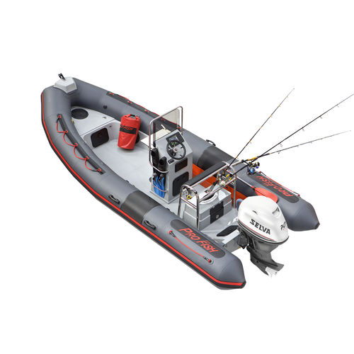 Barco profissional barco auxiliar para mergulho - 560 PRO - Selva Marine - Ribs - barco de pesca profissional / com motor de popa / com casco rígido