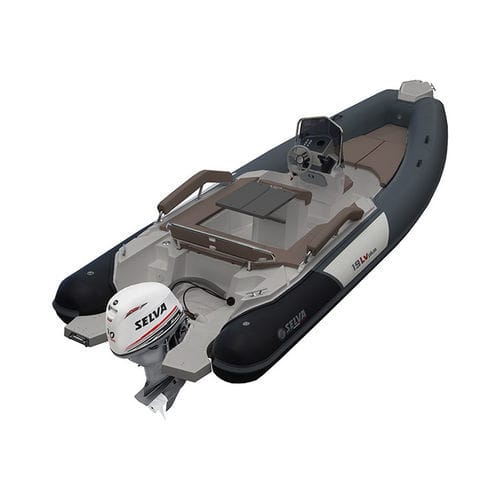 Barco inflável com motor de popa - 19 LV PLUS ULTRA - Selva Marine - Ribs - semirrígido / open / com console central