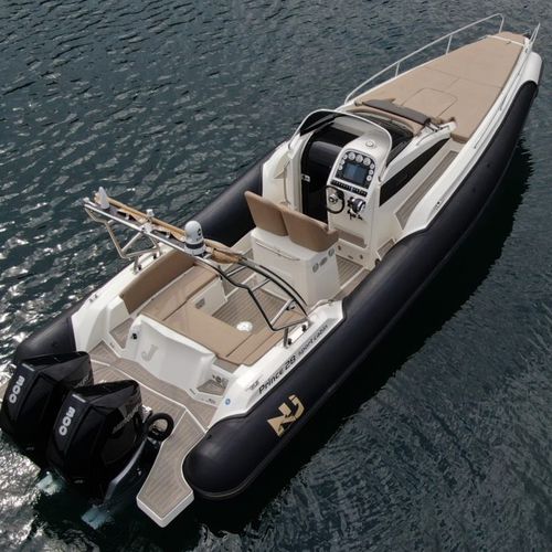 Barco inflável com motor de popa - Prince 28 - Nuova Jolly - bimotor / semirrígido / com console central