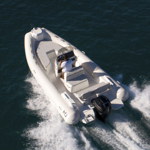 Barco inflável com motor de popa - NJ 650 XL - Nuova Jolly - semirrígido / com console central / open