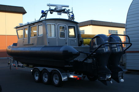 Barco profissional barco para transporte de pilotos - TITAN T290 - Titan - com motor de popa / barco inflável semirrígido