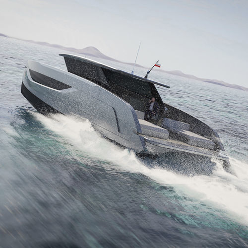 Lancha Express Cruiser com motor de centro - Ultima 44 - Sunreef Yachts - híbrida / com hard-top / de cruzeiro rápido