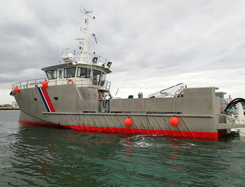 Barco profissional barco para pesquisa científica - GAVRINIS - Chantier Naval Delavergne - com motor de centro / em alumínio / com casco rígido