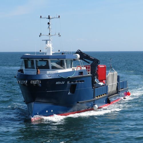 Navio especial transportador - MEN DU - Chantier Naval Delavergne - em alumínio