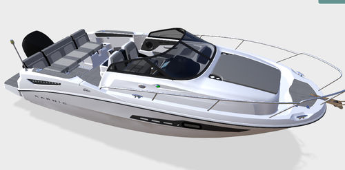 Lancha walkaround com motor de popa - SL640 - Karnic - open / com console dupla / máx. 7 pessoas