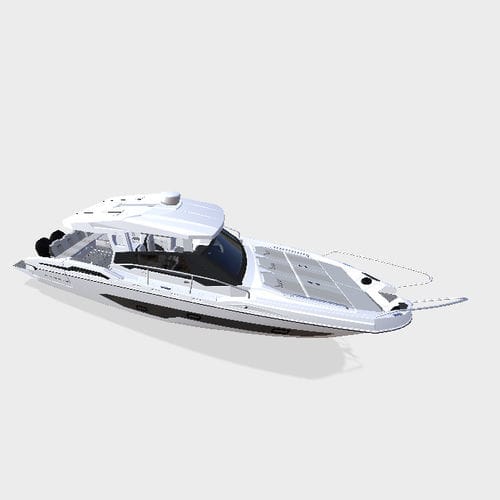 Lancha Express Cruiser com motor de popa - CS10-HT - Karnic - bimotor / open / máx. 14 pessoas