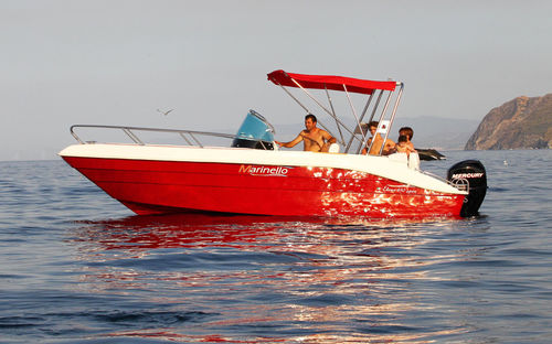 Lancha de console central com motor de popa - Elena 6.50 - Cantiere Nautico Marinello - de pesca esportiva / em fibra de vidro / máx. 7 pessoas