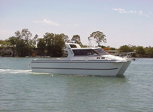 Barco profissional barco de trabalho - 4100 - Noosa Cat Australia - catamarã / com motor de centro