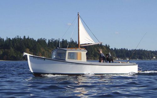Trawler com motor de centro - Chinook 21 - Devlin - a diesel / com casco de deslocamento / com casa do leme