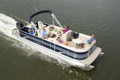 Pontoon boat com motor de popa - 8523 Fish - Sunchaser Corp - de pesca esportiva / máx. 12 pessoas
