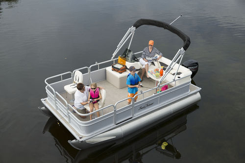 Pontoon boat com motor de popa - Oasis 816 Fish - Sunchaser Corp - de pesca esportiva / máx. 6 pessoas