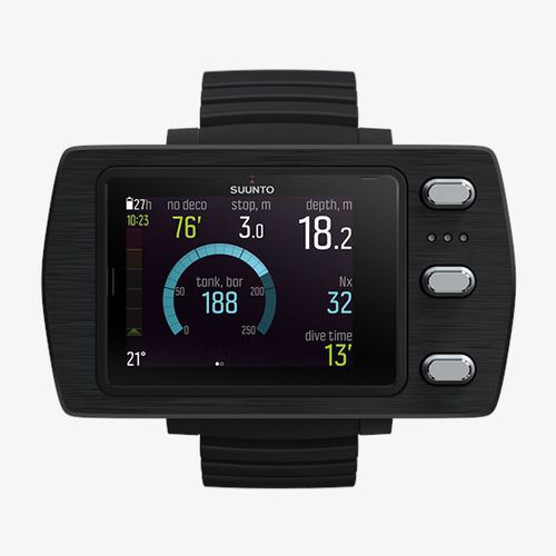 Computador de mergulho relógio de pulso - EON STEEL BLACK - Suunto - multigás
