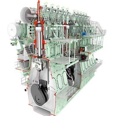 Motor de centro - ME-C - MAN Energy Solutions - Marine - de propulsão / a gás / para navio