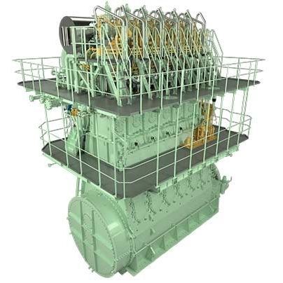 Motor de centro - ME-LGIM - MAN Energy Solutions - Marine - de propulsão / bicombustível / para navio