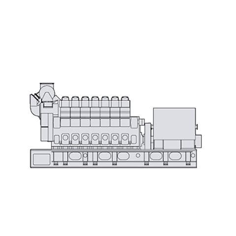 Motor de centro - L+V32/40 (DE) - MAN Energy Solutions - Marine - de propulsão / a diesel / elétrico