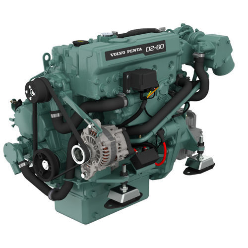 Motor de centro - D2 series - Volvo Penta - a diesel / para embarcação de recreio / turbo