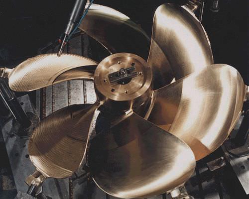 Hélice para iate - Bruntons Propellers - de passo fixo / com linha de eixo / 6 pás