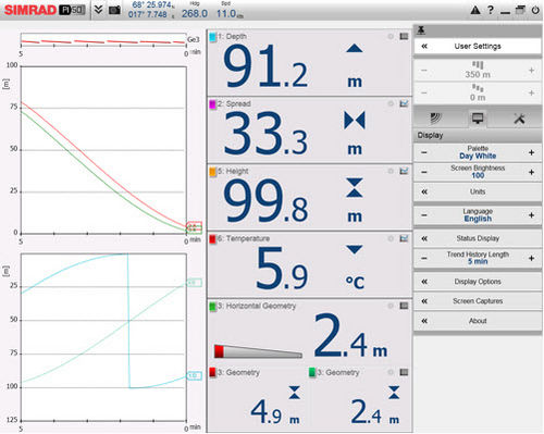 Sistema de controle para navio de pesca - PI50 - Simrad - de arrasto