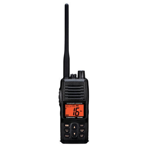Rádio náutico - HX380 - Standard horizon - portátil / VHF / submersível