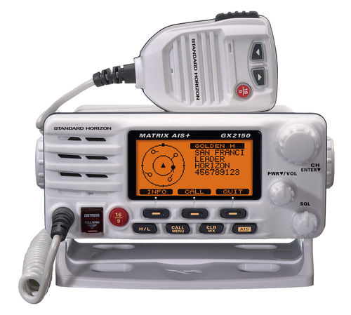 Rádio náutico - Matrix AIS+ GX2150 - Standard horizon - fixo / VHF / submersível
