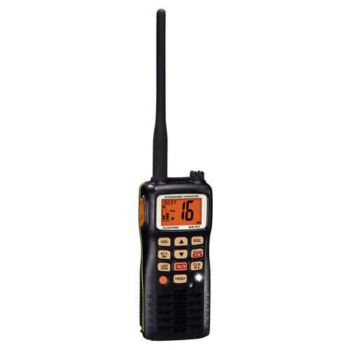 Rádio para barco - HX751  - Standard horizon - portátil / VHF / submersível