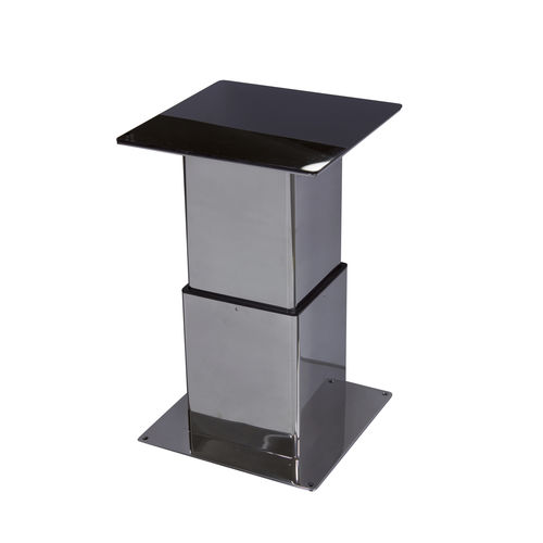 Pé de mesa ajustável - T 276 -T 278 Automatic - Besenzoni SpA - telescópico / elétrico / em aço inoxidável