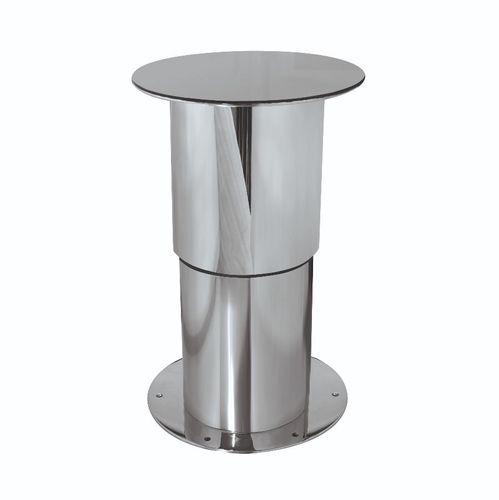 Pé de mesa ajustável - T 275  Automatic - Besenzoni SpA - telescópico / elétrico / em aço inoxidável