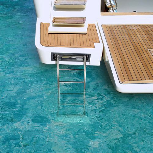 Escada para barco - SI 402 - Besenzoni SpA - retrátil / de banho / para plataforma