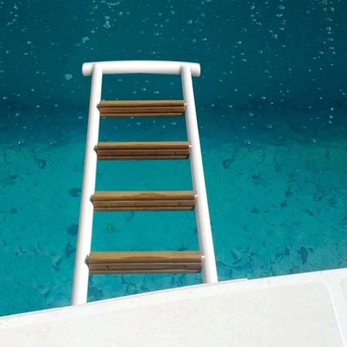 Escada para barco - SM 410 - Besenzoni SpA - retrátil / de banho / para plataforma