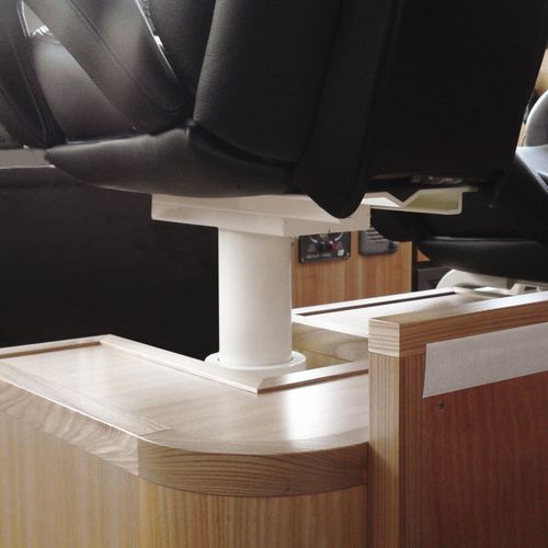 Base para assento de piloto para barco - S 184 - Besenzoni SpA - ajustável / elétrica / metálica