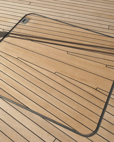 Gaiuta para barco - Rondal - retangular / deslizante / flush (montagem nivelada)