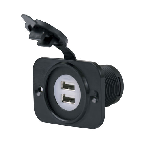 Carregador USB - 12VDUSB - Marinco - náutico / de duas portas